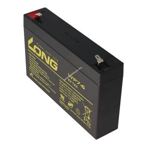 Kung Long WP7-6 akku 6V 7Ah Faston 4, 8mm AGM ólom-zselés kép