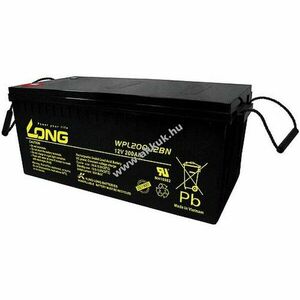 KungLong WPL200-12BN Longlife 12V 200Ah M8 belsőmenet akku AGM ólom-zselés kép