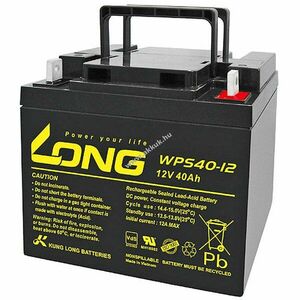 Kung Long WPS40-12 12V 40Ah akku M6 lapos pólusú csatlakozó AGM/ólom-zselés kép