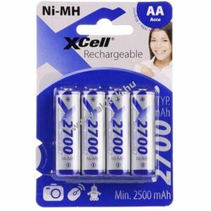 XCell AA Mignon ceruza akku 1, 2V 2700mAh NiMH kép