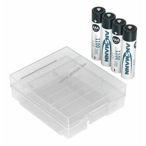 Ansmann Typ 1100 AAA (micro) akku 1, 2V 1100mAh 4db/csomag inkl. akkudoboz NiMH kép