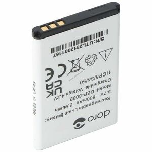 Eredeti Doro DBR-800A akku mobiltelefon kép