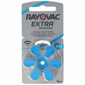Rayovac hallókészülék elem H675MF 675 PR44 1, 45V 630mAh 6db/csomag Zinc-Air kép