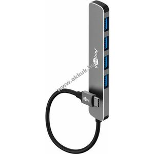 Goobay Slim 4-portos USB-C hub 5Gbit/s (USB 3.2) 4x USB-A kép