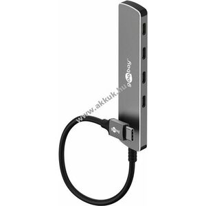 Goobay Slim 4 portos USB-C hub 5Gbit/s 4x USB-C USB 3.2 kép