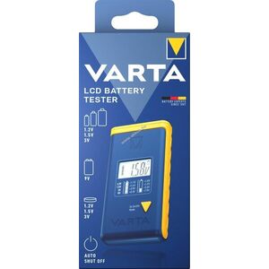 Varta digitális LCD elem- és akkutesztelő AA AAA C D 9V 1db/csomag kép