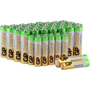 GP Alkaline Super AAA (mikro) 1, 5V 12db/csomag és AA Mignon ceruza 1, 5V 32db/csomag elem kép