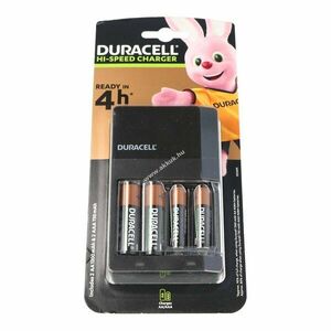 Duracell Hi-Speed gyorstöltő AA AAA 2db AA és 2db AAA akkumulátorral NiMH kép