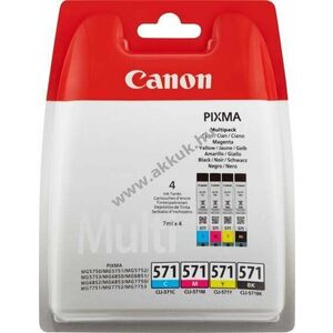 Eredeti Canon tinta multipack CLI-571BK/571C/571M/571Y nyomtató kép