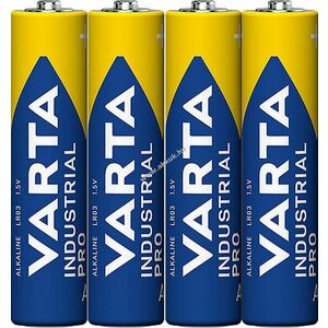 Varta Industrial Pro AAA (mikro) LR03 1, 5V 4db/csomag hagyományos elem alkáli kép