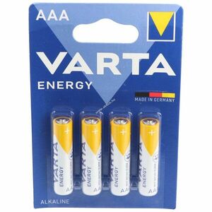 Varta Energy AAA (LR03) hagyományos elem 1.5V 4db/csomag alkáli kép