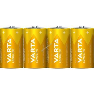 Varta Longlife D (góliát) 1.5V 4db/csomag hagyományos elem alkáli kép