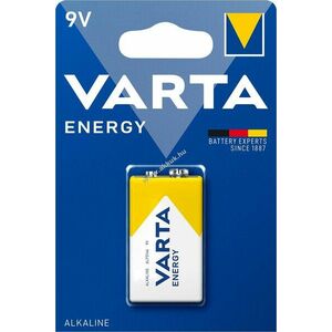 Varta Energy 9V 6LR61 E-block 1db/csomag hagyományos elem alkáli kép