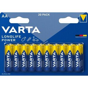 Varta Longlife Power AA Mignon ceruza LR06 1.5V 20db/csomag hagyományos elem alkáli kép