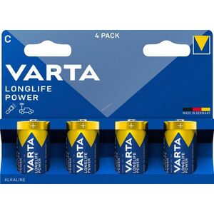 Varta Longlife Power C (bébi méret) LR14 1.5V 4db/csomag hagyományos elem alkáli kép