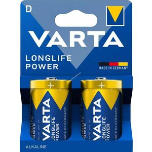 Varta Longlife Power LR20 D (góliát) 1.5V 2db/csomag hagyományos elem alkáli kép