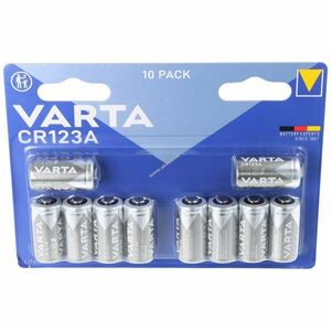 Varta CR123A 3V 10db/csomag fényképezőgép elem Lithium kép