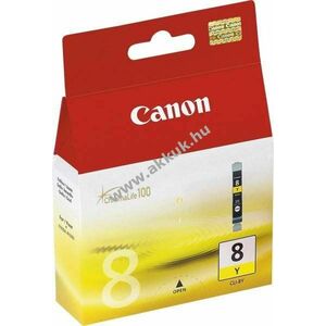 Eredeti Canon CLI-8Y tintapatron 13ml sárga nyomtató kép