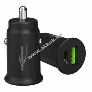 Ansmann autós töltő CC230PD 12-24V 30W USB-A USB-C PD 2 portos fekete kép