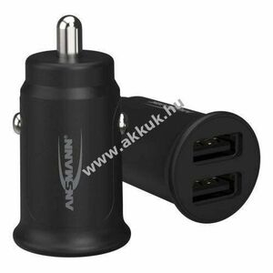 Ansmann CC212 autós USB-töltő 12-24V 12W 2USB Multisafe kép