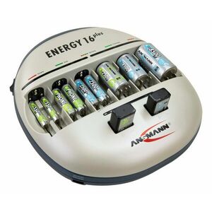 Ansmann Energy 16 plus akkumulátortöltő és ápoló 1-12 AAA (mikro), 1-12 AA Mignon ceruza NiMH/NiCd kép