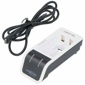 Ansmann Comfort Mini gyors töltő 1-2 NiMH AAA (mikro) és AA Mignon ceruza USB bemenet kép
