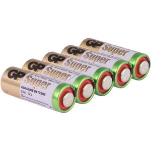 GP Batteries A23 MN21 12V 5db/csomag elem alkáli kép