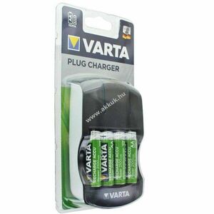 Varta csatlakozó-töltő + 4db AA Mignon ceruza akku 2100mAh NiMH kép