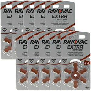 Hallókészülék elem Rayovac HA312 PR41 4607 Varta 60db/csomag max.180mAh kép