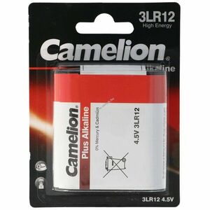 Hagyományos elem Camelion 3LR12 4, 5V 3000mAh kb.65x61, 5x21, 5mm kép