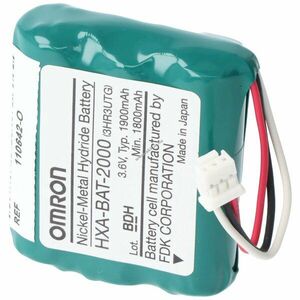 Eredeti Omron HXA-BAT2000 9065797-O HBP-1300 HPM-1300 3, 6V 1, 9Ah orvostechnikai NiMH kép