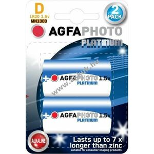 Agfaphoto D (góliát) 1.5V 2db/csomag hagyományos elem alkáli kép