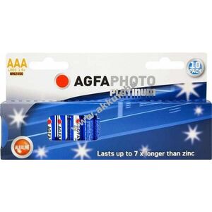 Agfaphoto AAA (LR03, mikro) 1.5V 10db/csomag elem hagyományos elem alkáli kép