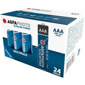 Agfaphoto AAA (LR03) 1.5V 24db/csomag hagyományos elem alkáli kép