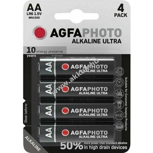 Agfaphoto AA Mignon ceruza LR06 1, 5V hagyományos elem 4db/csomag alkáli kép