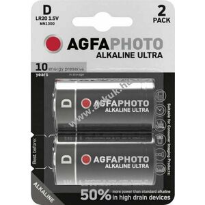 Agfaphoto Ultra hagyományos elem D (góliát) 1, 5V 2db/csomag alkáli kép