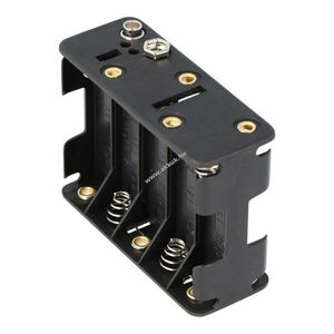 Batterie tartó 10x AA (Mignon) LR6 nyomógombos csatlakozóval kép