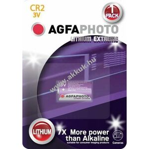 Agfaphoto CR2 3V fényképezőgép elem 1db/csomag lítium kép