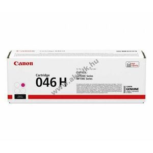 Eredeti Canon lézertoner 046H magenta 5000 oldal nyomtató kép