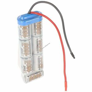 Helyettesítő akku modellépítő 8, 4V 1600mAh 13, 44Wh csatlakozókábellel NiMH kép
