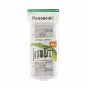 Panasonic BQ-CC15 univerzális töltő AA/AAA/C/D/9V NiMH 100-240V kép