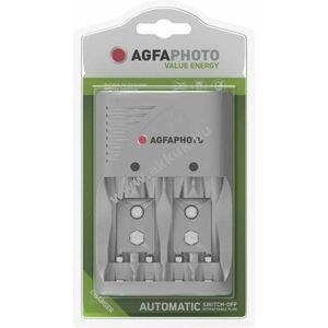 Agfaphoto univerzális akkutöltő NiMH AA Mignon ceruza AAA Micro 9V E-Block elemek nélkül kép