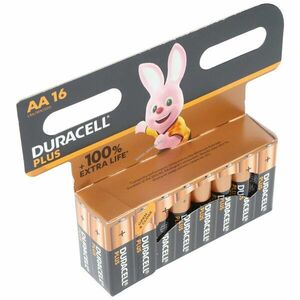 Duracell AA Mignon ceruza LR06 1.5V 16db/csomag hagyományos elem alkáli kép