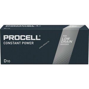 Duracell Procell Constant D (góliát) 1.5V 10db/csomag hagyományos elem alkáli kép