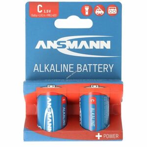 Ansmann Alkaline C (bébi méret) LR14 1, 5V 2db/csomag hagyományos elem alkáli kép