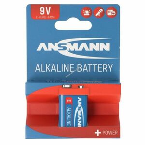 Ansmann 9V Block E 6LR61 1db/csomag hagyományos elem alkáli kép