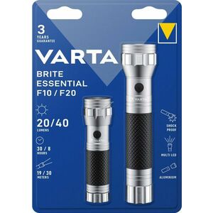 Varta Brite Essential LED zseblámpa 15608 + 15618 2db/csomag kép