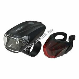 Ansmann Bikelight Combo kerékpárlámpa szett LED első és hátsó lámpa StVO újratölthető Li-Ion kép