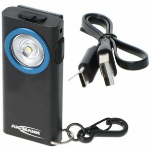 Ansmann ML400R mini lámpa 3, 7V USB-C újratölthető 4 fényfunkció mágnes klipsz karabiner Li-Polymer kép
