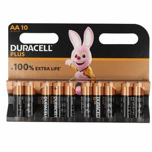 Duracell AA Mignon ceruza LR06 1.5V hagyományos elem 10db/csomag alkáli kép